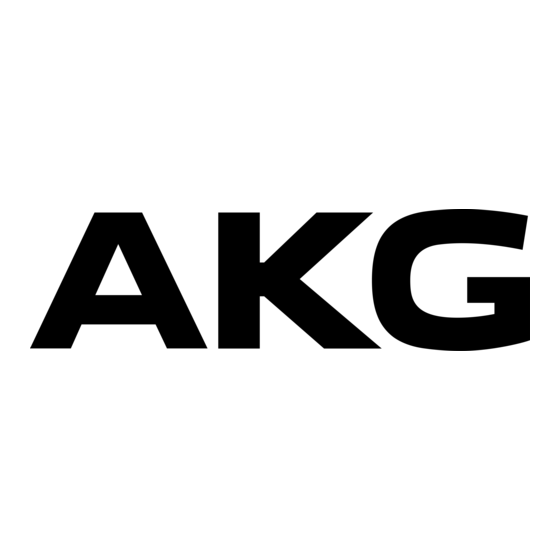 AKG AS 16x12 Mode D'emploi Abrégé