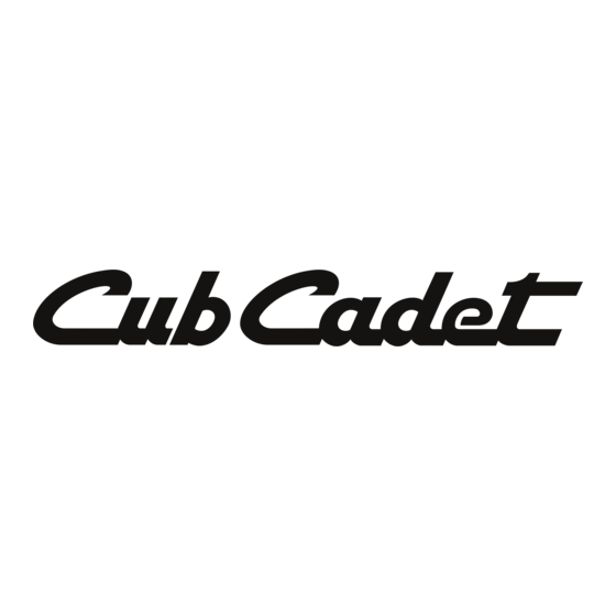 Cub Cadet CS552 Manuel De L'utilisateur