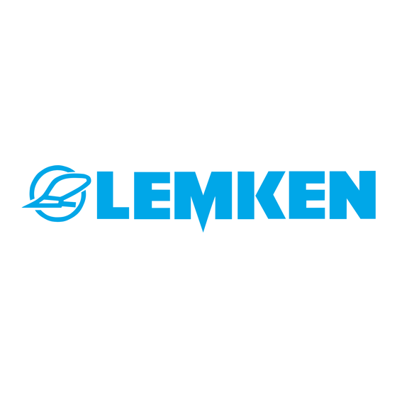 LEMKEN Sirius 7 Mode D'emploi