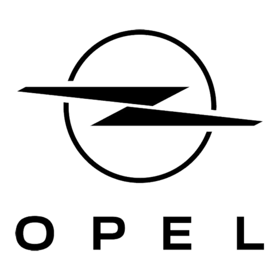 Opel Vivaro Manuel D'utilisation