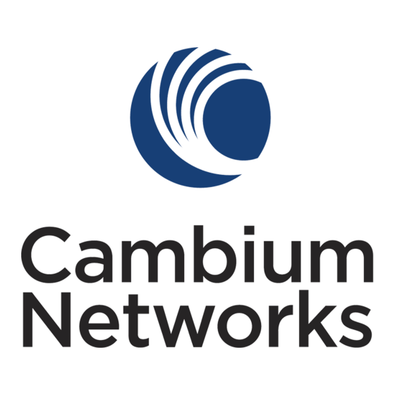Cambium Networks PTP 670 Serie Mode D'emploi