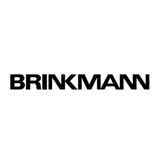 Brinkmann Pro Série Notice D'utilisation