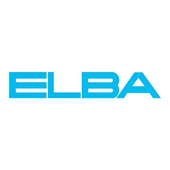 Elba E 230-050 X Mode D'emploi