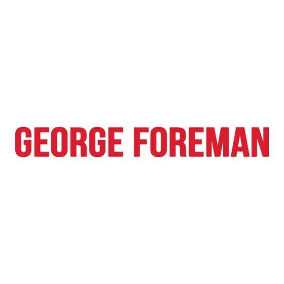 George Foreman 25850-56 Mode D'emploi