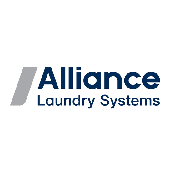 Alliance Laundry Systems 20 Installation/Fonctionnement/Entretien