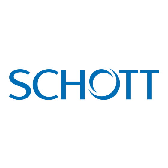 SCHOTT CG 855 Mode D'emploi