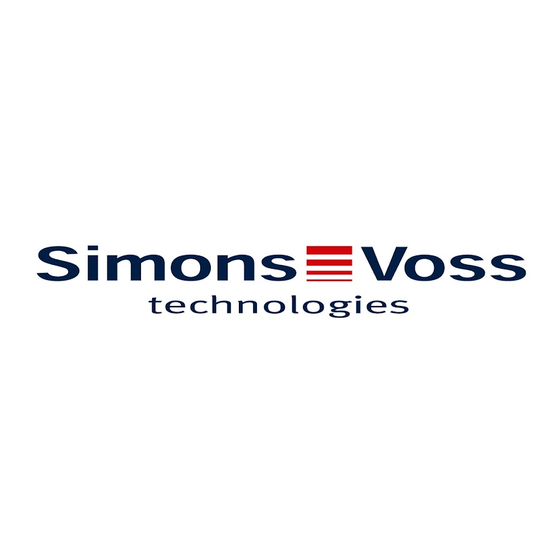 Simons Voss Technologies SREL2.COVER1 Guide Abrégé