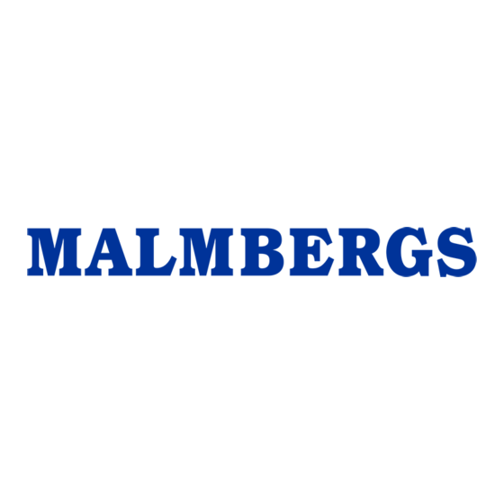 Malmbergs MD-360 Mode D'emploi