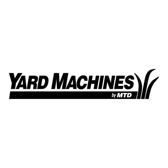 Yard Machines 300 Serie Mode D'emploi