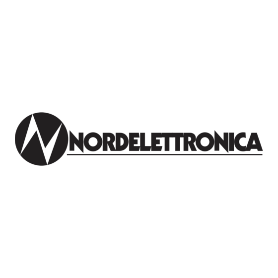 Nordelettronica NE143 15A Instructions D'emploi