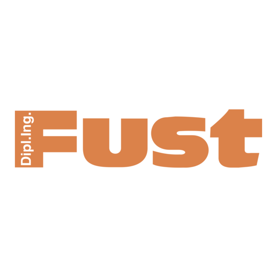 FUST Primotecq E 730 H Mode D'emploi