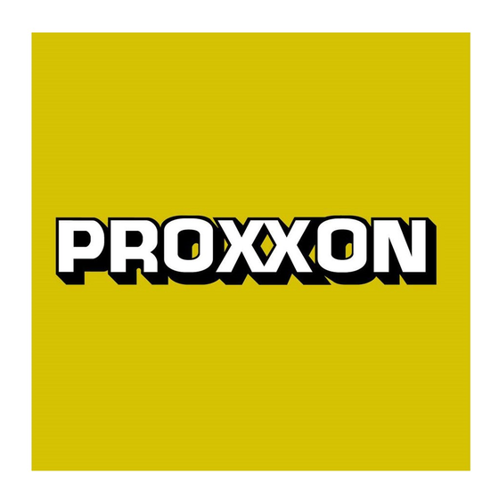 Proxxon MOF Mode D'emploi