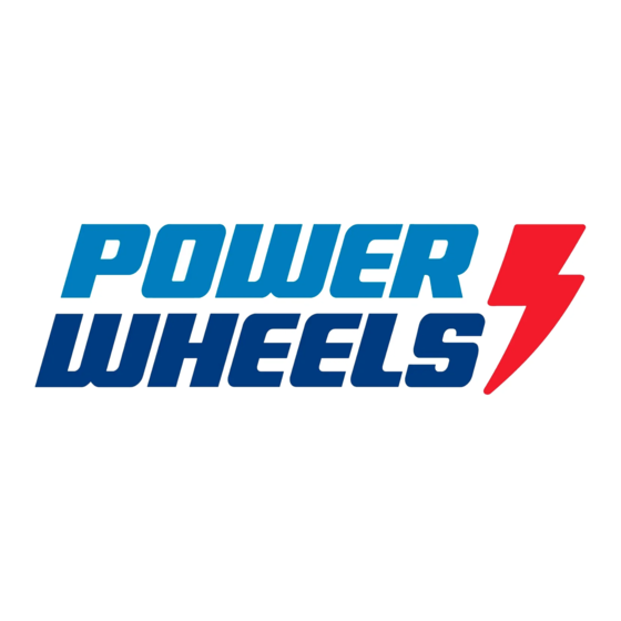 Power Wheels X6651 Guide De L'utilisateur