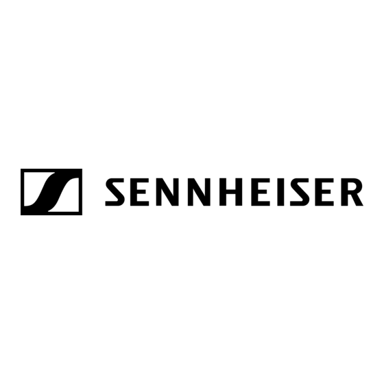 Sennheiser SR 2000 IEM Notice D'emploi