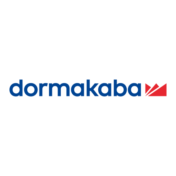 dormakaba GSR-EMR XEA Instructions D'installation