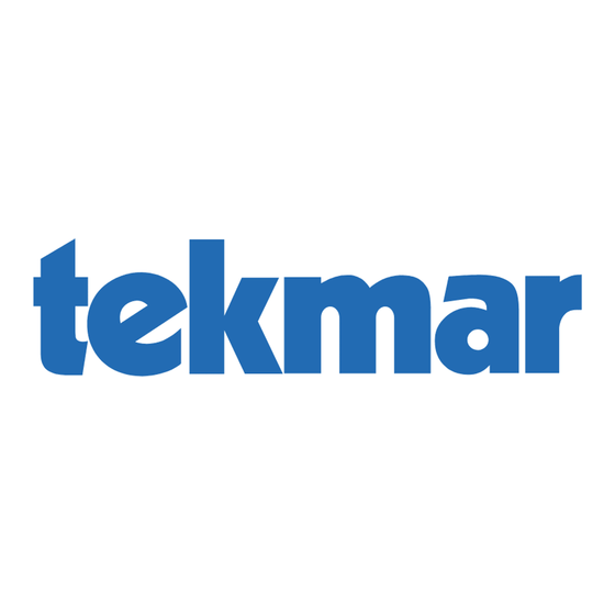 Tekmar 521 Guide D'installation Rapide
