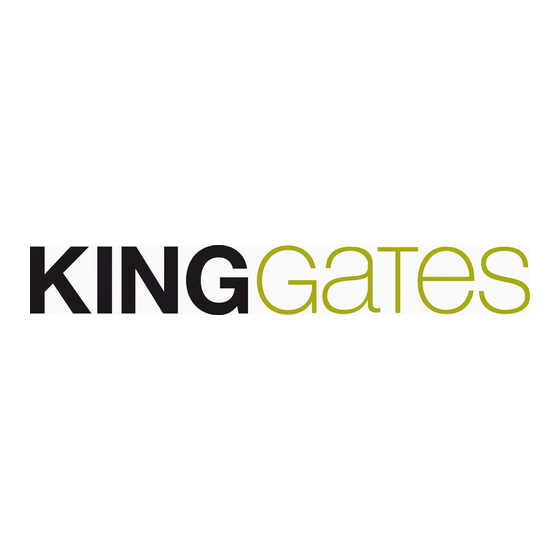 King gates STARG8 24 Instructions Et Avertissements Pour L'installation Et L'utilisation