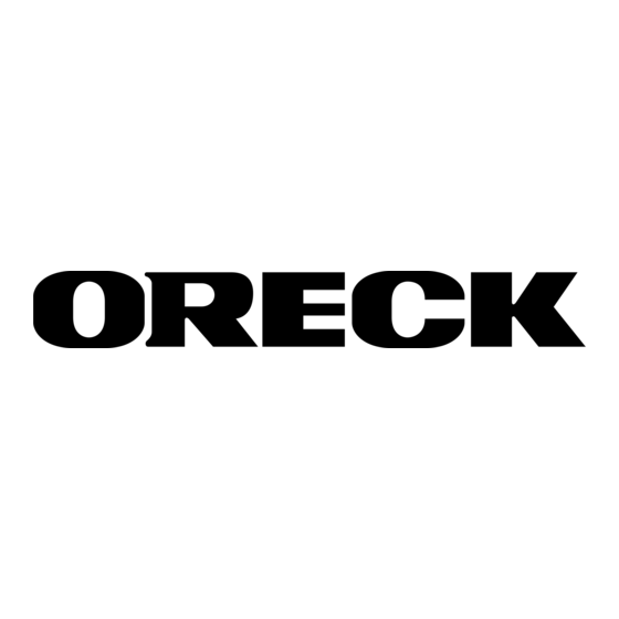 Oreck XL Platinum Pilot Plus Serie Mode D'emploi