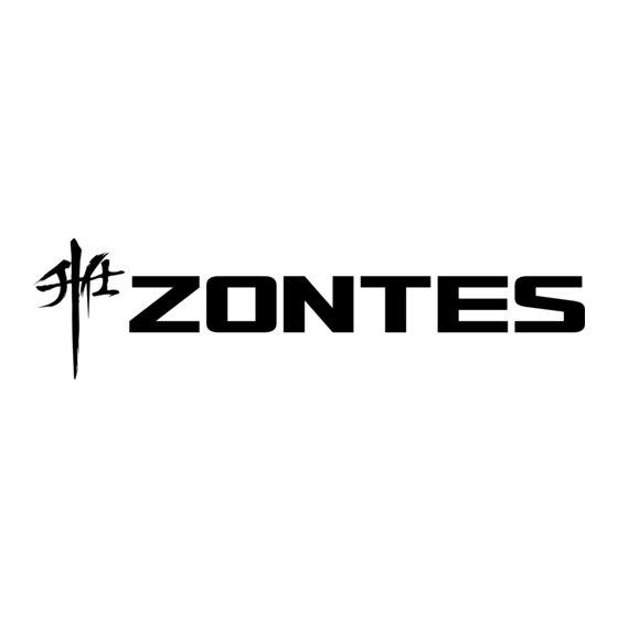 Zontes X310 Mode D'emploi