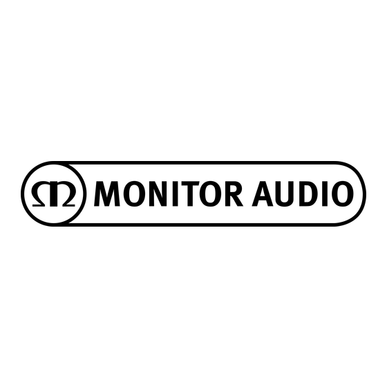 Monitor Audio GOLD Serie Manuel Du Propriétaire