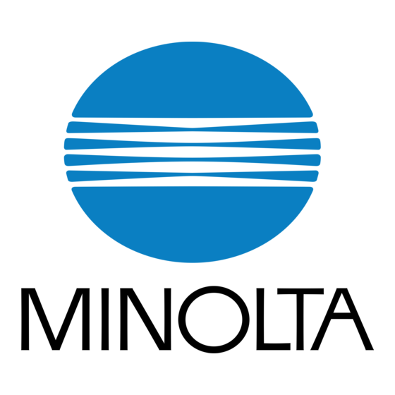 Minolta CM-3600d Manuel D'utilisation