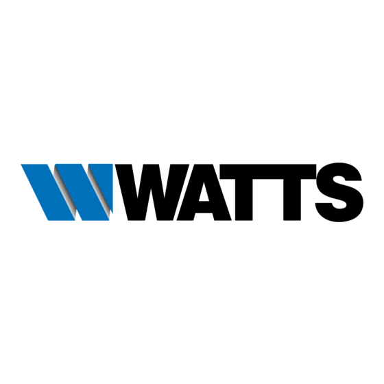 Watts E200 Série Instructions D'installation