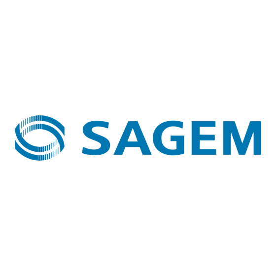 Sagem 2540568 Mode D'emploi