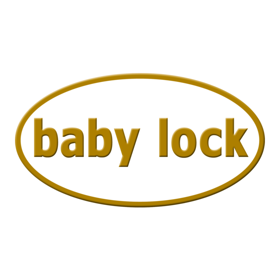 Baby Lock Coronet BLCT16A Guide De Référence