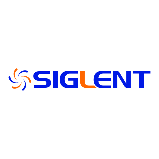SIGLENT SDS1000CML Mode D'emploi