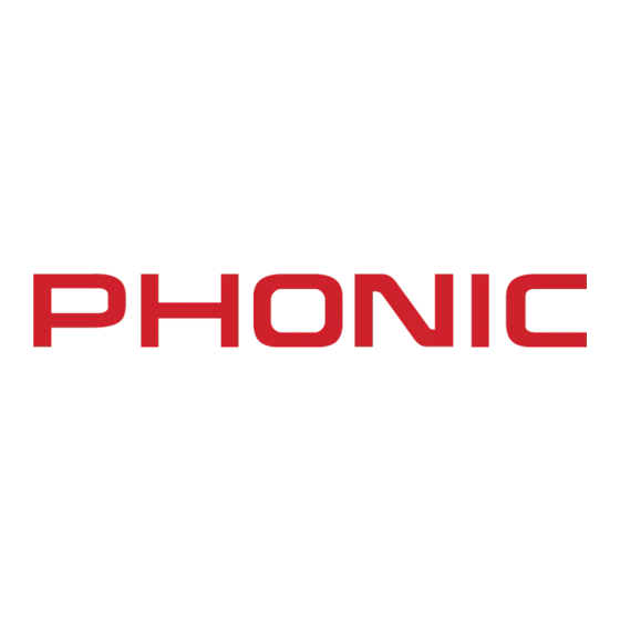 Phonic POWERPOD408 Mode D'emploi