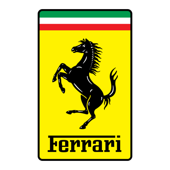 Ferrari FUTURA 2010 Mode D'emploi Et D'entretien