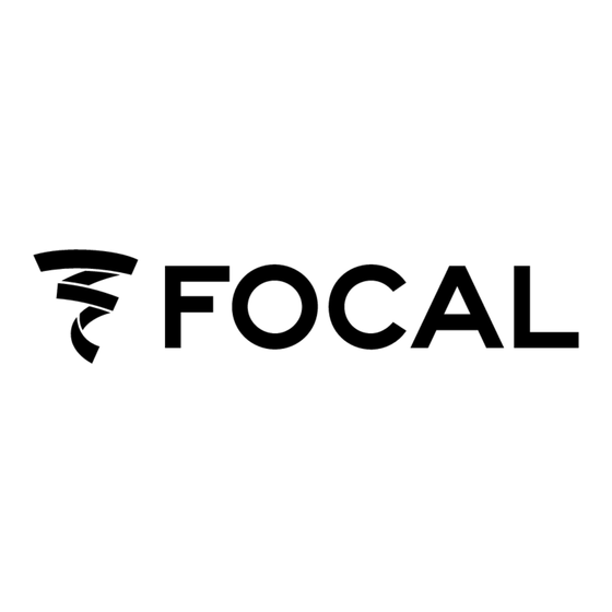 Focal Polyglass 100 CV1 Notice