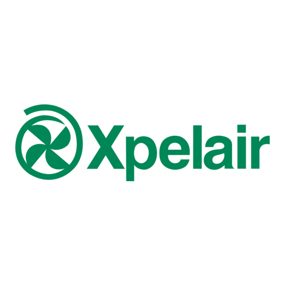Xpelair VX100 Guide De L'utilisateur