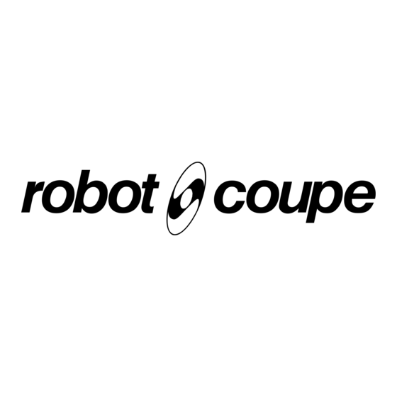 Robot Coupe R 5 Consignes De Sécurité Et D'utilisation