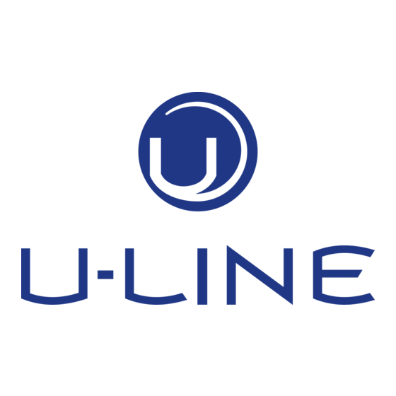 U-Line H-2760 Mode D'emploi