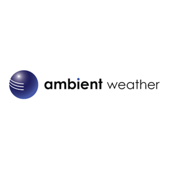 Ambient Weather WM-5 Manuel