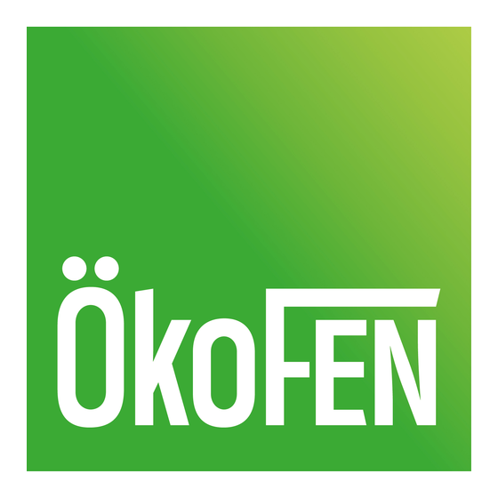 Okofen PM 2940/45 C 3 Serie Mode D'emploi Pour L'utilisateur