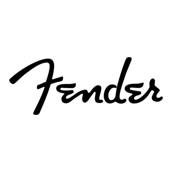 Fender Squier SQ 10 Mode D'emploi