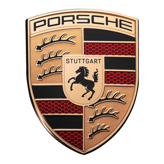 Porsche 9Y0.915.686 Série Notice D'utilisation