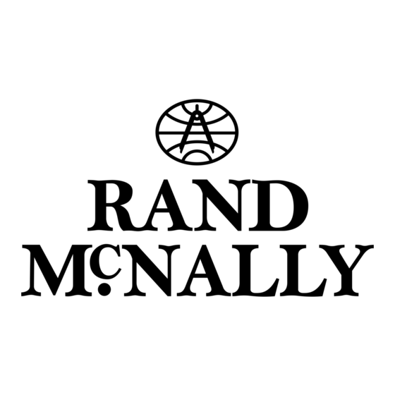 Rand McNally RVND 7720 Guide De Démarrage Rapide