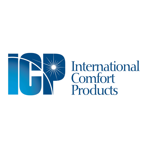 International comfort products CSH6 Instructions D'installation