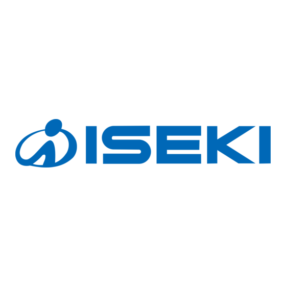 Iseki KC350 Notice D'emploi