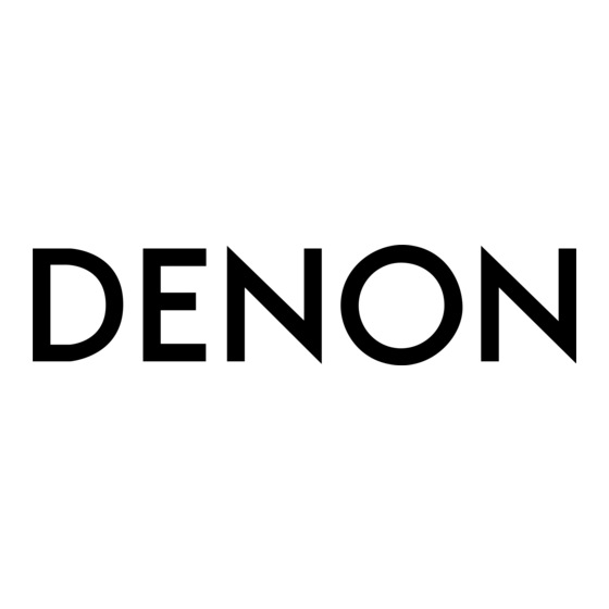 Denon AVR-2808 Manuel De L'utilisateur