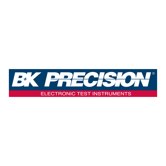 BK Precision 1672 Manuel D'utilisation