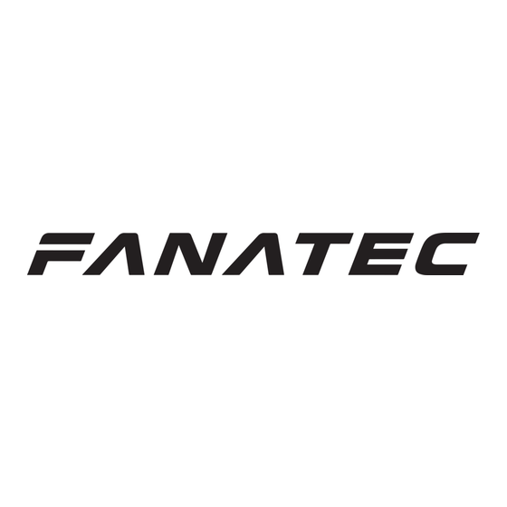 FANATEC SPEEDSTER 3 ForceShock Mode D'emploi