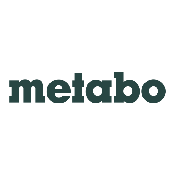 Metabo RWE 1020 Notice Originale