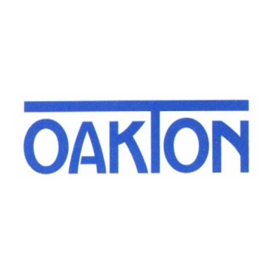 Oakton 450 Serie Mode D'emploi