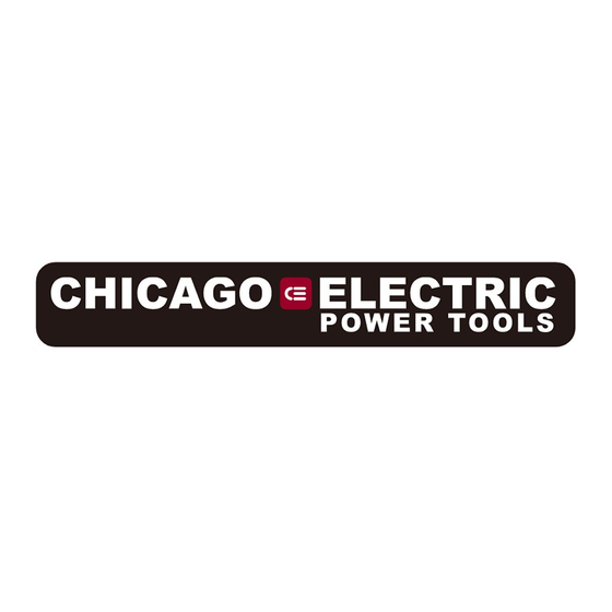 CHICAGO Electric 98179 Installation Et Instructions D'utilisation