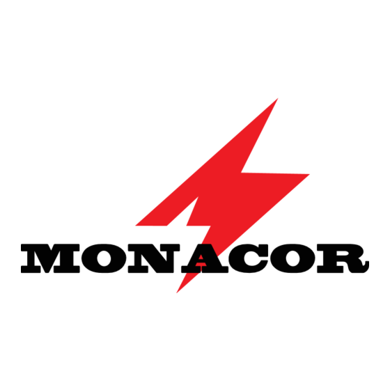 Monacor Security TVCCD-33COL Guide Rapide