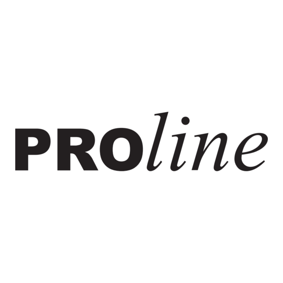 Proline FP601WHEU Notice D'utilisation